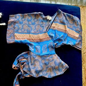 Perry Walker Wrap Top